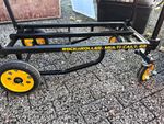 RockNRoller Multi-Cart R8 Transport Trolley Steel, Black/Yellow, Swivel Castors