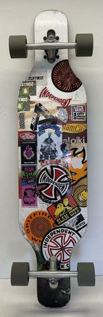 Aloiki Custom Stickerbomb Longboard Freestyle Wheels 70x51MM 83A 101cm/24cm