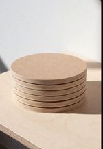 Wooden 12mm MDF circle  Craft Shape Blanks Disk 10-40cm Diameter