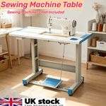 Sewing Machine Table Heavy Duty Steel Composite Sturdy Frame For Tailor Use UK