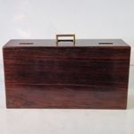 Antique Victorian c1850's Mahogany Opticians Case Box Brass Handle W. Callaghan