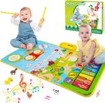Educational Musical Baby Piano Drum Toy Perfect Gift for 1 Year Old Boys Girls