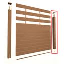 Composite Fence Complete Strong Boards and Aluminium Component Not PVC Delivered