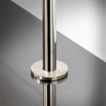 Stair Rods UK Circulus Satin Nickel Small Radiator Pipe Cover