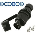 COBO 3 PIN POWER PLUG MALE Pin Plastic Tractor Trailer Implement Socket Genuine