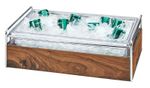 Cal-Mil 3702-12-49 Mid-Century 13.5" x 21.75" x 7.25"H Wood Ice Housing