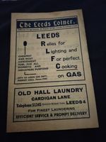 RARE PRE WAR RUGBY LEAGUE PROGRAMME LEEDS V HULL KR 20TH APRIL 1940 HARD SEASON 