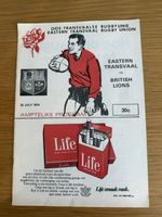 1974 British Lions V Eastern Transvaal South Africa
