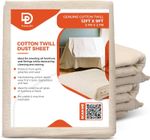 HEAVY DUTY 100%COTTON TWILL PROFESSIONAL DECORATING LARGE DUST SHEET 9FT X 12FT