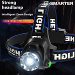 99000000LM Most Powerful LED Zoomable Headlamp Rechargeable Head Torch Headlight