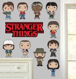 Stranger Things Logo with 10 Characters Wall Art Vinyl Stickers Eleven Dustin