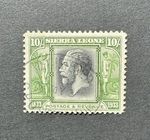 Sierra Leone SG 179 10s Black & Sage-Green USED - CAT £550 Difficult Stamp!
