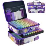 Diamond Painting Storage Case 240 Slot Bead Organiser with Tools & Labels - Purp