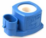 Valtek solenoid coil for shut-off valve 3 ohms blue (AMP + large) 12V 11W.