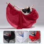 360/540 Long Dance Skirt Full Circle Swing Expansion Ballet Belly Practice Dress