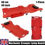 36" Mechanics DIY Van Car Workshop Garage Creeper Crawler 6 Wheels Plastic Board