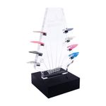 Guitar Pick Holder LED 3-Colour Headstock Display Stand for Picks – Black