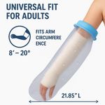 Waterproof Arm Cast Cover for Shower | Reusable Silicone Adult Arm Protector