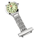 TRIXES Nurses Fob Watch NEW Glow in the Dark Nurses Stainless Silver Quartz
