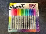 Sharpie Glam Pop Permanent Markers Fine Point for Bold Details Assorted Vibrant
