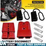 Universal 175A Battery Quick Connect Plugs Red For Jump Leads Recovery Winch UK