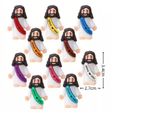 20 Pcs Mini Jesus Figures Jesus Loves You Religious Tiny Jesus Cute Doll to