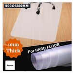  120*90CM Non Slip Home Office Chair Desk Mat Floor Protector PVC Plastic Clear