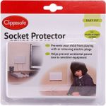 Clippasafe Socket Protector Cover Baby Proofing Toddler Child Safety White NEW