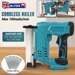 Brushless Cordless Nailer Brad Nailer Finish Nail Gun No Battery For Makita 18V
