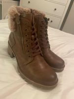 joseph siebel size 8 boots faux fur brown ankle boots good condition