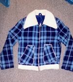 Genuine Vintage 70s Blue Plaid Jacket