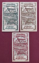 1920 Austria Osterreich  20-50-80 Hellers   Municipality of Sitzenberg