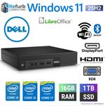Dell Mini PC Windows 11 Tiny Desktop WiFi up to i7 4th Gen 16GB RAM 1TB SSD 07