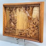 Pirate Ship Wal,Wood Carved Ship, Sailing Ship.Personalised gift