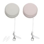 2Pcs Candy Colors Phone Screen Cleaner, Khaki Pink Phone Screen Cleaning Wipes