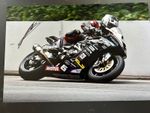 Signed Michael Dunlop 12"x18" photo Isle Of Mann Legend 36 T.T WINS