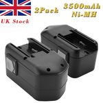 2x Battery For AEG/MILWAUKEE 18V 3.5AH Ni-MH B18 MX18 48-11-2200 BXL18 SB2E18STX