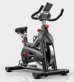 Exercise Bike Indoor Cycling Home Gym Workout Cardio Fitness LCD Monitor Black