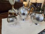 Sterling Silver Tea Set, Aesthetic Movement, Edinburgh 1875, 542 grams