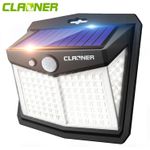 Solar Power PIR Motion Sensor Wall Light 128 LED Garden Outdoor Security Lamp UK