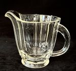 Vintage Art Deco Elegant Glass 4” Cream Jug