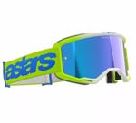Alpinestars 2026 Goggles Vision 5 Blaze Yellow Blue Mirror Blue MX Off Road Quad