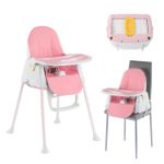 Adjustable 4-In-1 Baby Highchair Infant High Feeding Seat Toddler Table Chair UK