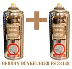 German Dunkelgelb FS 33448 Dark Yellow Matte Spray 400ml | 2 Pack | WW2 Panzer