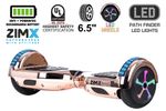 ROSE GOLD CHROME BLUETOOTH HOVERBOARD SEGWAY WITH LED WHEELS UL2272 CERTIFIED