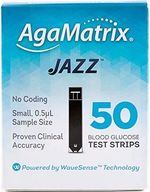 AgaMatrix WaveSense Jazz Test Strips - Pack of 50 (Expiry Date: 11/2026)