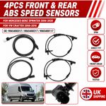 4x Front & Rear ABS Speed Sensor 9065400317 For Mercedes-Benz Sprinter 2006-2020
