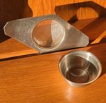 Vintage Viners Stainless Steel Tea Strainer with Drip Bowl