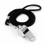 Whistles Sports Referee Whistle Stainless Steel Whistle with Lanyard Loud Crisp