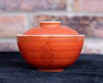 Chinese Coral Gilted Underglazed Blue Tea Washer 8cm Tall